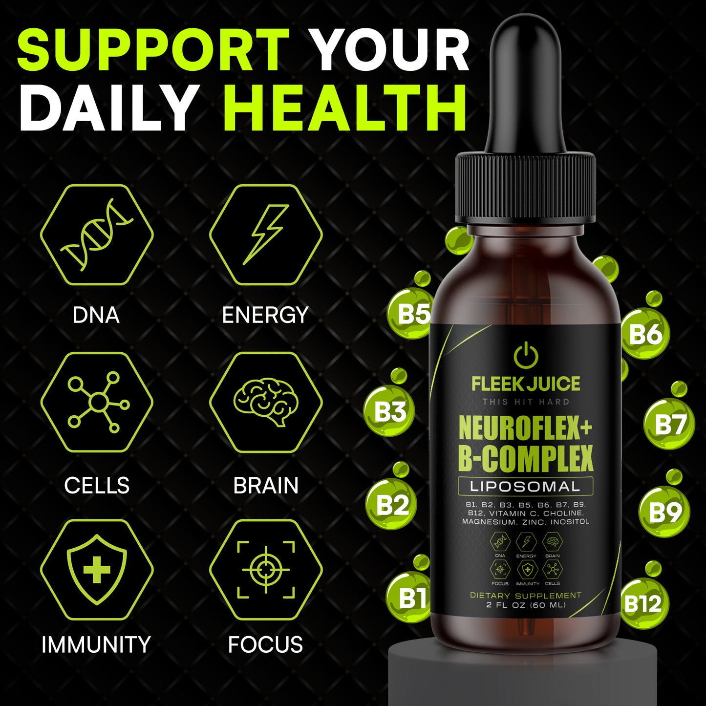 Fleek Juice™ Liposomal NeuroFlex+ B-Complex |